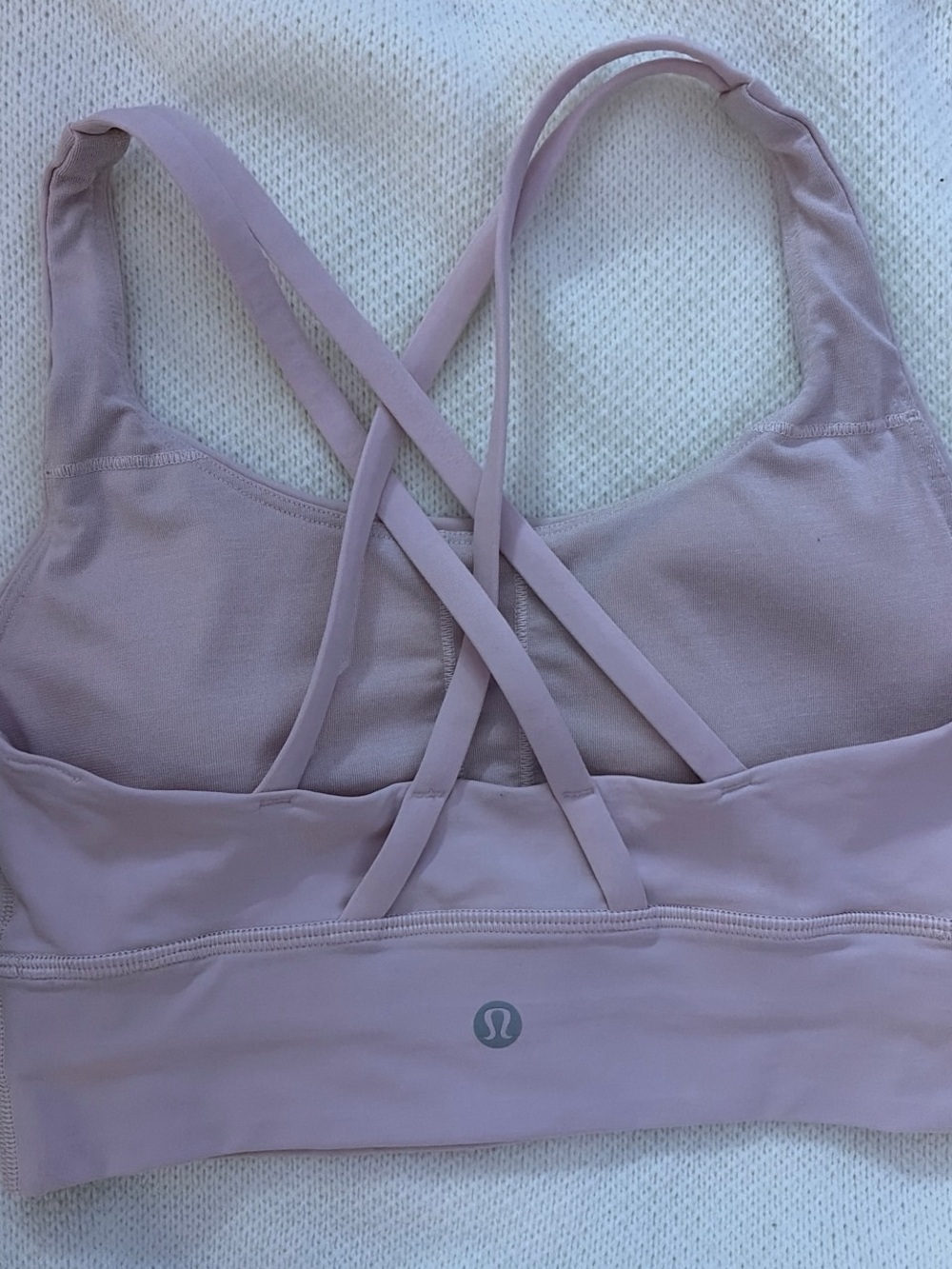 lululemon athletica baby pink Cross-Back Strappy Sports Bra